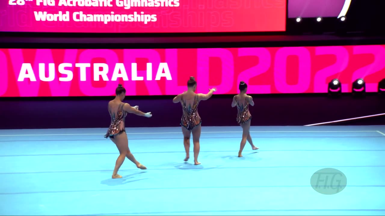 Australia 1 (AUS) 2022 Acrobatic Worlds, Baku (AZE) Balance Qualification Womens Group