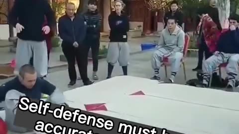 Self-defense must be fast, accurate and ruthless