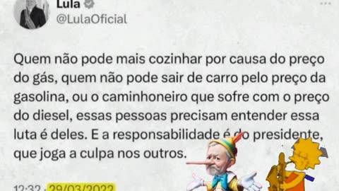 Luladrão: Combustível caro é culpa do presidente