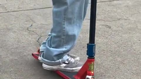 POV: the skater thinks he can scooter