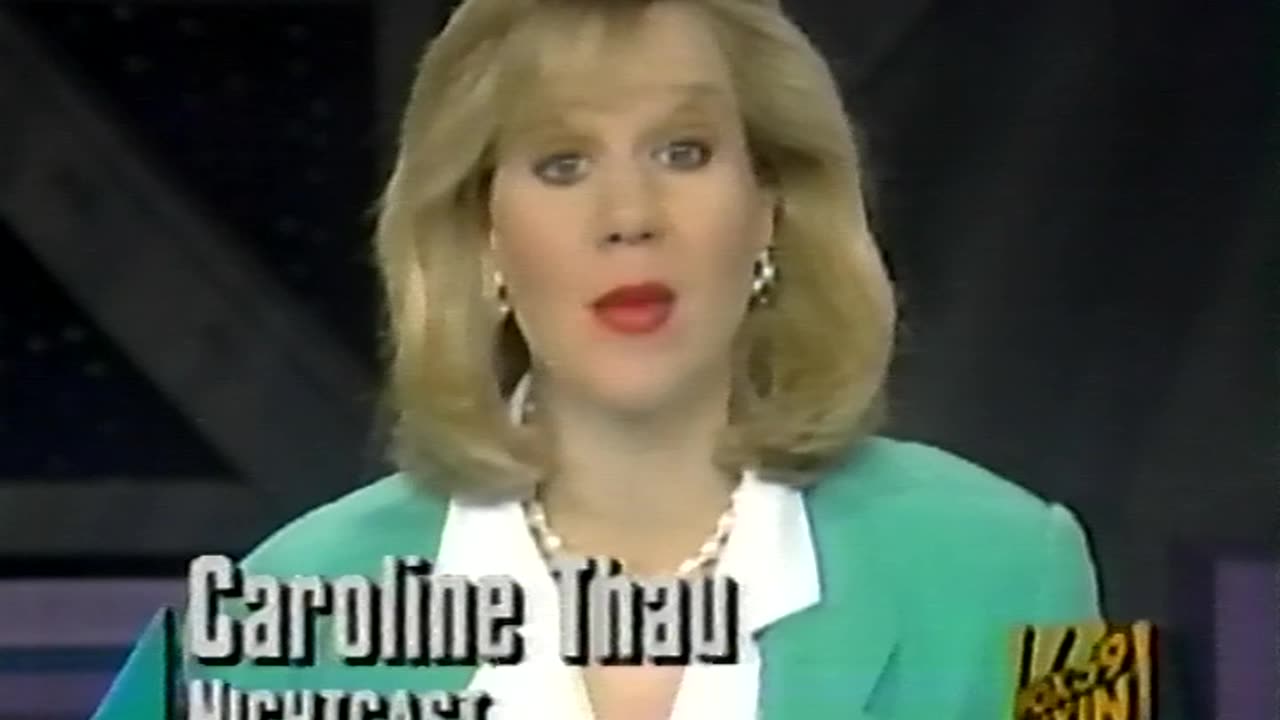 August 3, 1994 - Caroline Thau Previews WXIN 10PM Newscast