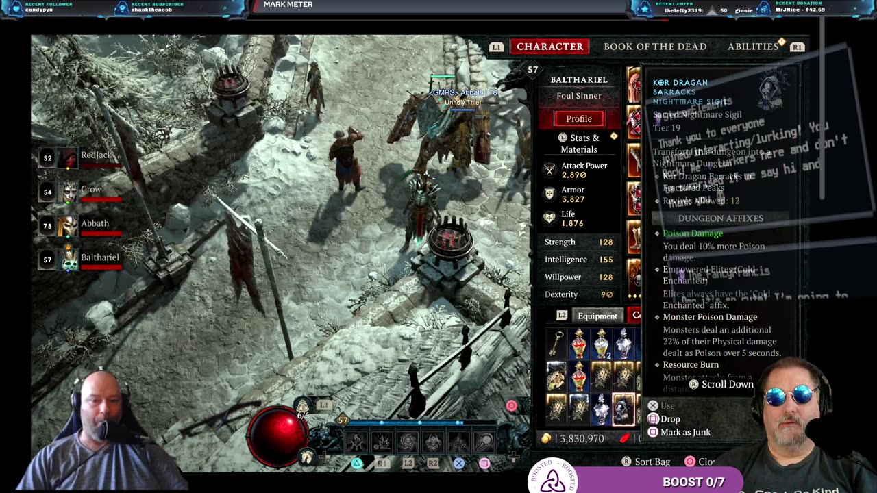 Diablo IV Tuesday | Lvl 55, Tier IV | Everyone Welcome | !profile !xsplit
