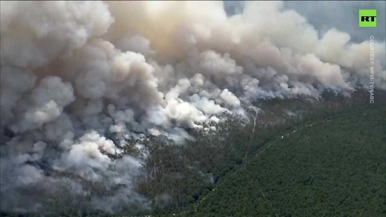 Forest fire consumes southern New Jersey