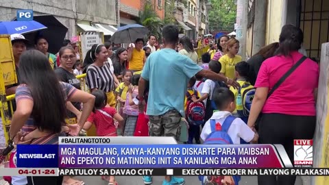 Mga Magulang, kanya-kanyang diskarte para maibsan ang epekto ng matinding init sa kanilang mga anak