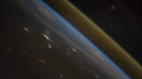 Space station view of Rocket Launch