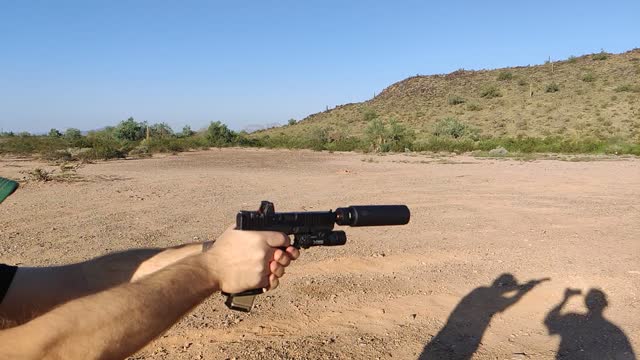 Glock 17 Suppressed Slow Motion