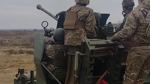 Ukrainian Bofors AAA Battery