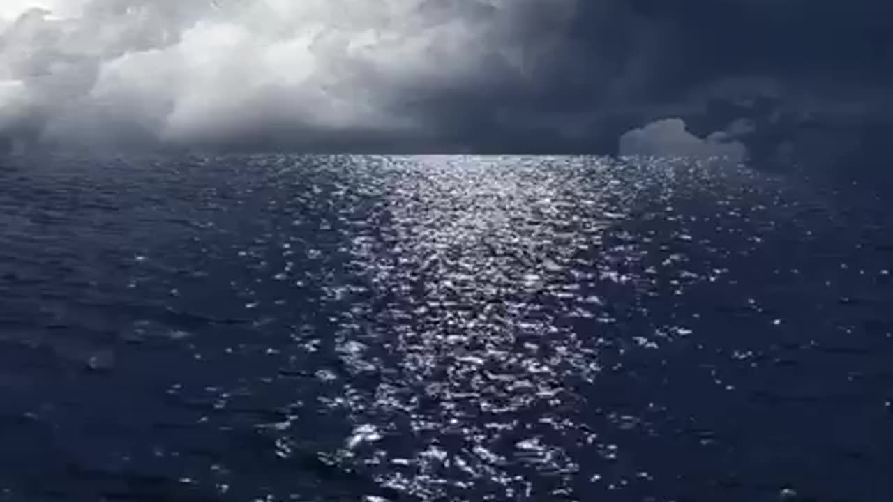 awesome water and the moon.