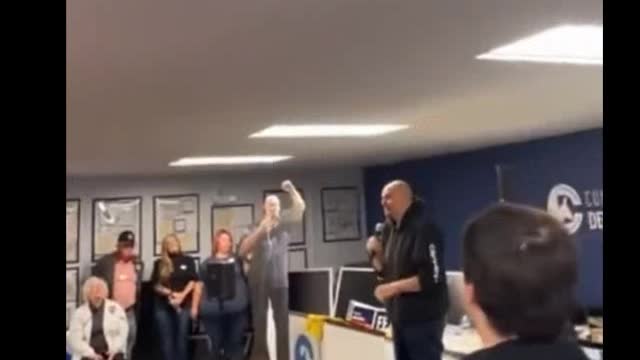 Fetterman Speaks Total Gibberish as He Fires Up Volunteers at Democrat Headquarters in Carlisle, PA