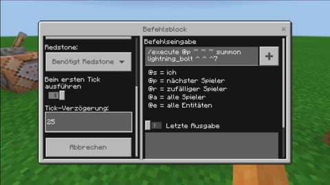 BLITZE in MINECRAFT kontrollieren ganz EASY