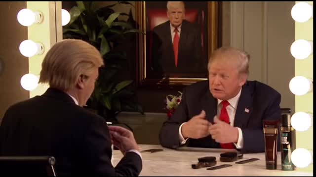 “President Trump ”Talks to Himself in the Mirror