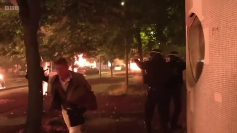 Third night of violence across France after police shoot tee