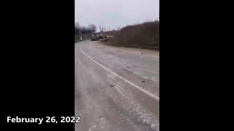 The Russian column BMPs