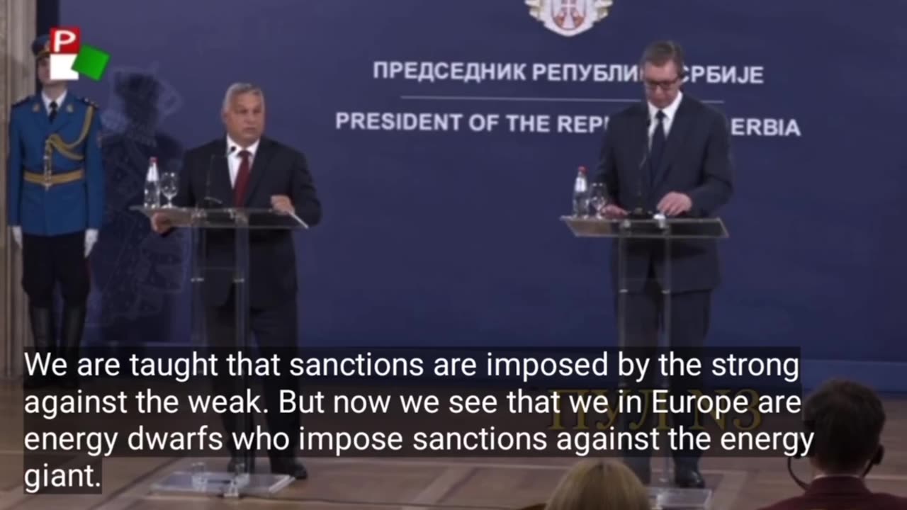 Orban on sanctions.