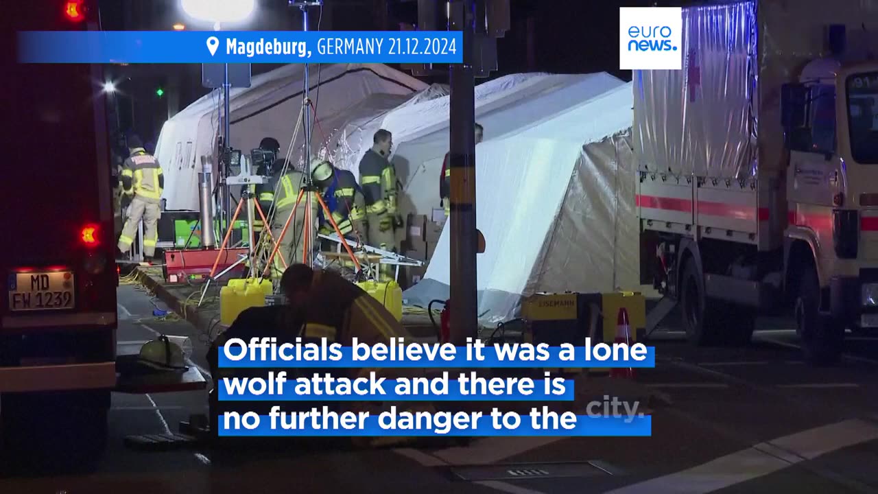 At least two killed, 60 injured after car ploughs into Magdeburg Christmas market