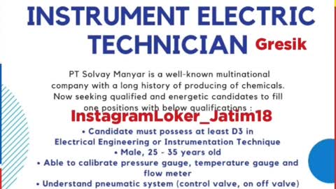 Jobs Vacancy PT Solvay Manyar #fyp #jobs #vacancy #shorts #career #viral