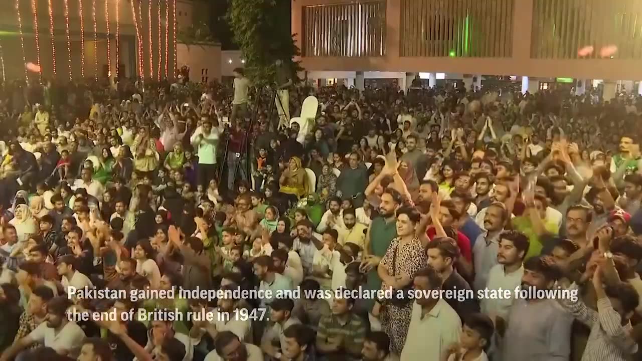 Midnight fireworks as | Pakistan Independence Day | 2023 | Happy Independence Day