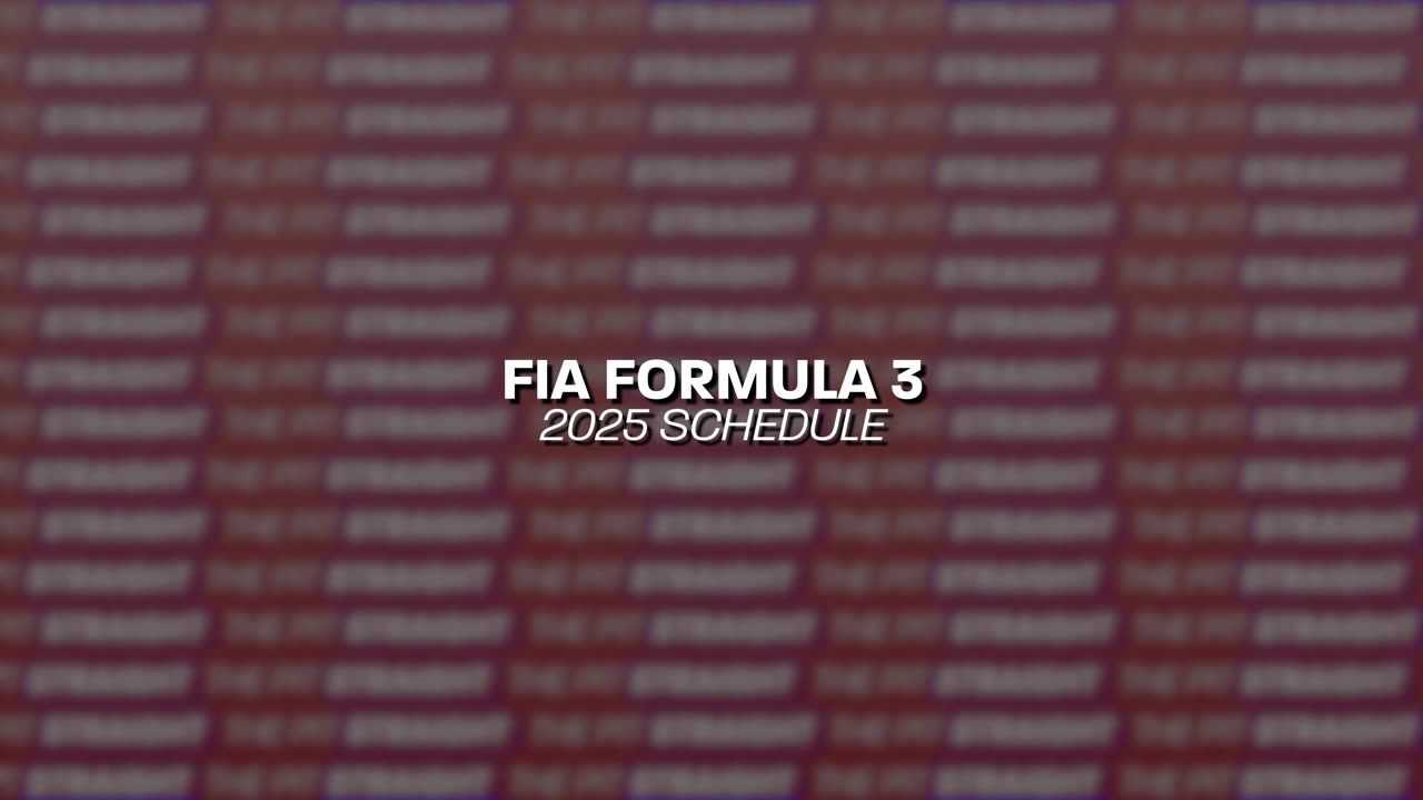 The FIA Formula 3 2025 Schedule!