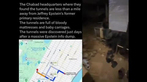 Jews tunnels under a girls bathroom, Blood, Toddlers, Epstein's house. The Synagogue of Satan READ👇