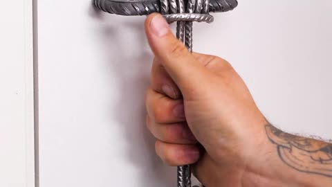 DIY Rebar Door Handle