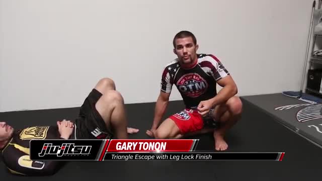 Garry Tonon, Triangle Escape With Leg Lock Finish: Jiu-Jitsu Magazine, Issue #27.