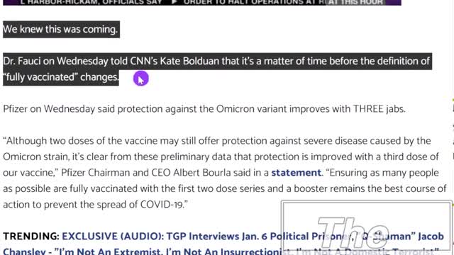 Fauci Says Those Who Are Jabbed Will Definitely Lose Their Status