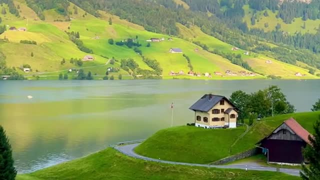 Beautiful Lake Wagitalsee, Switzerland 🇨🇭