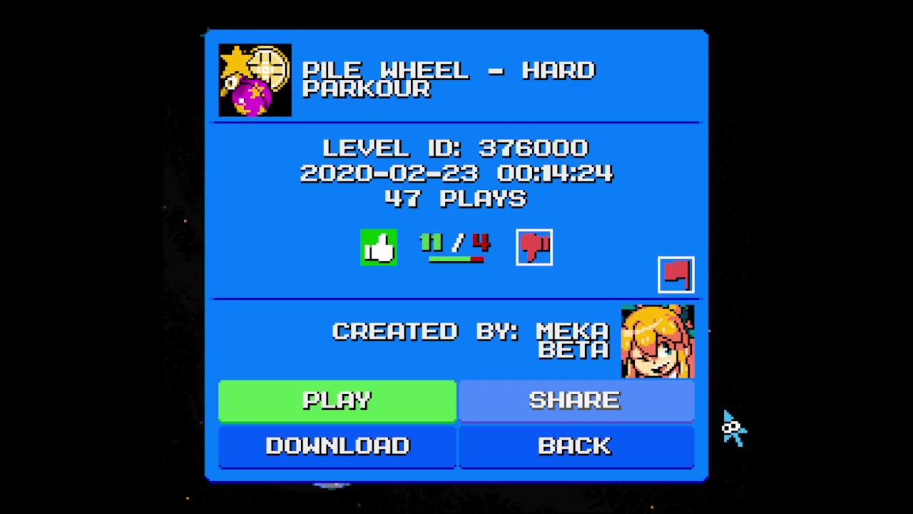 Mega Man Maker Level Highlight: "Pile Wheel - Hard Parkour" by MekaBeta