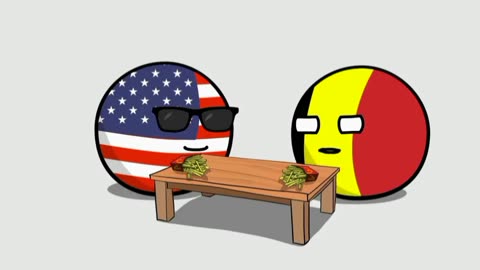 Country balls usa vs belgium