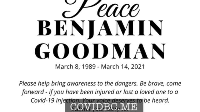 “My 32-Year-Old Stepson Benjamin Goodman Was Killed By The Johnson & Johnson Vaccine.”