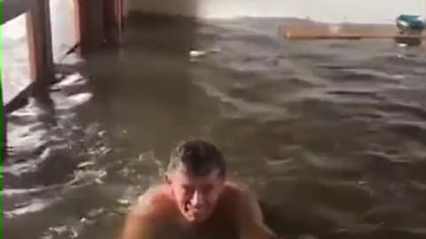 Florida Resident SWIMMING in the Surge in Their House