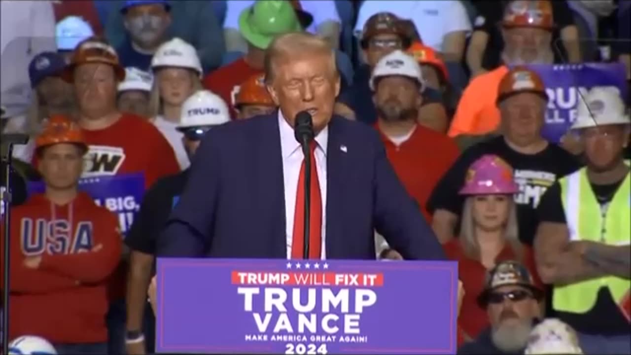 'No more electronic votes!' Trump pledges paper only ballots, one day voting, voter ID in Pittsburgh