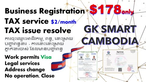 Cambodia Business' Registration, Tax Service.