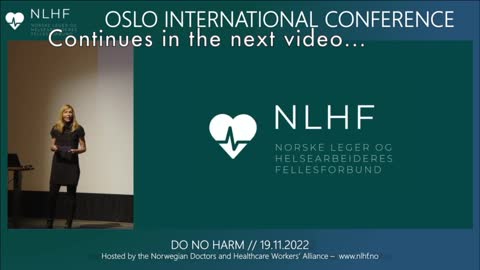 Introduction to the Oslo International Conference "Do No Harm"