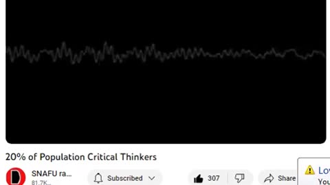 Only 20% of the Population are Critical Thinkers