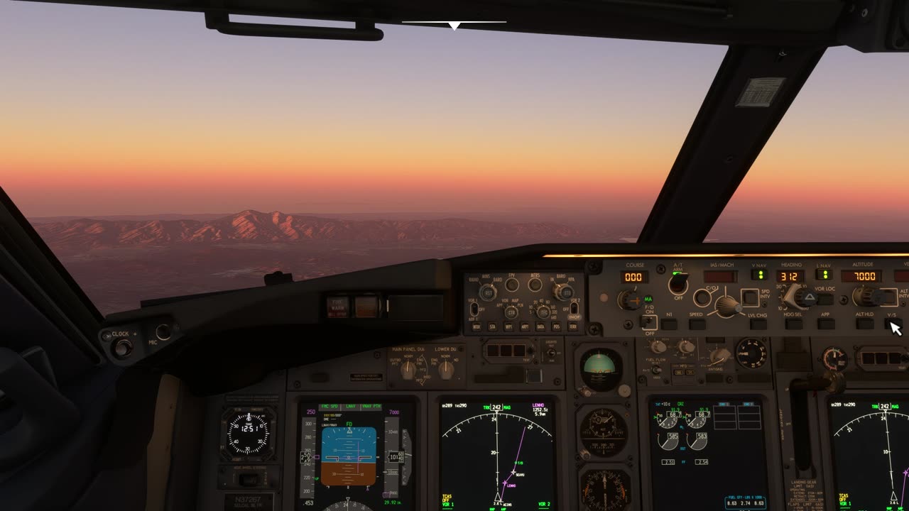 MSFS 2020 PMDG 737 - 800 KPSP - KLAX