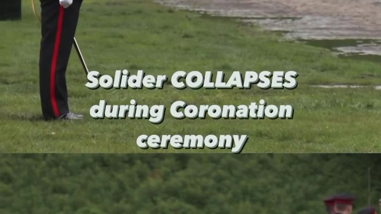 👀 Soldier Collapses During Coronation Ceremony