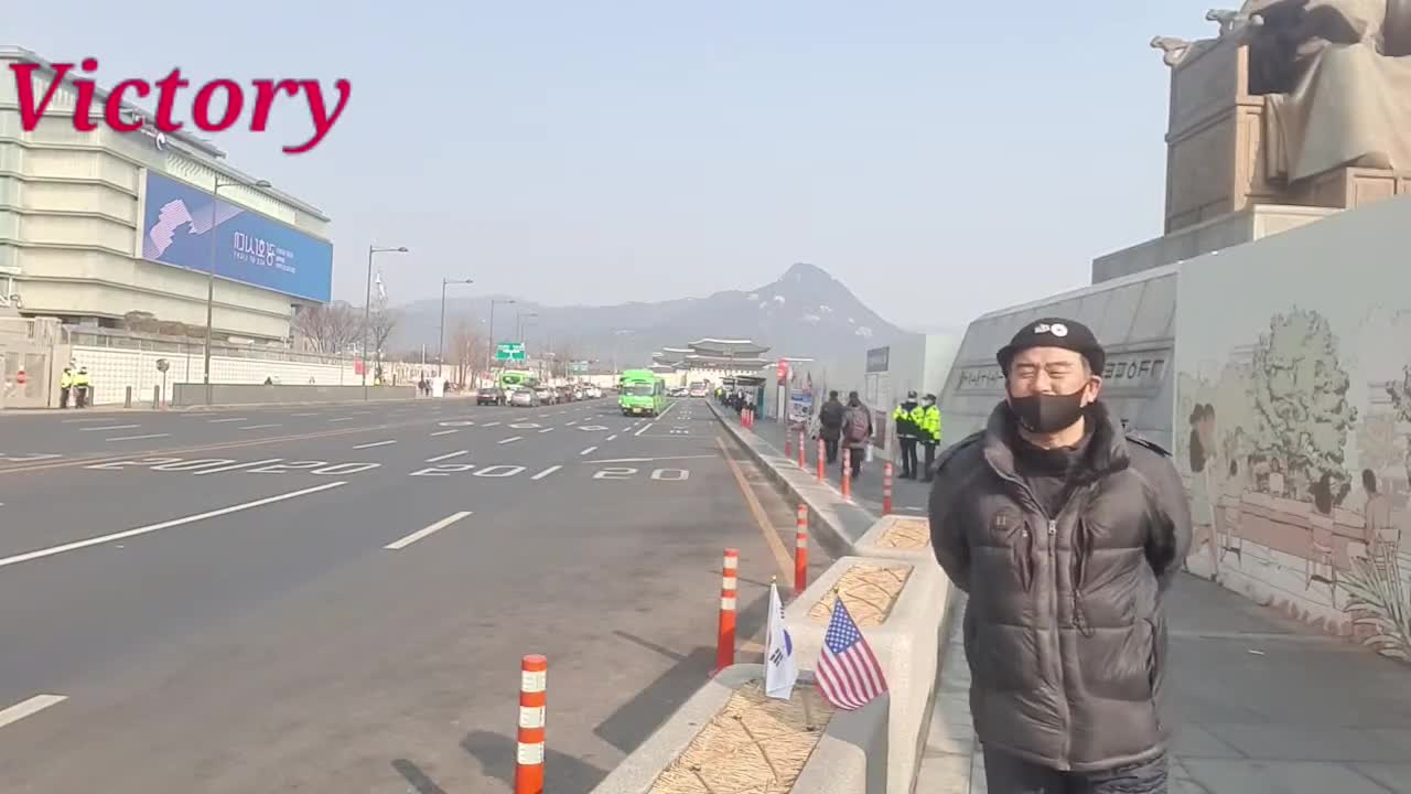 korea news. 광화문광장에서 22.2.11.