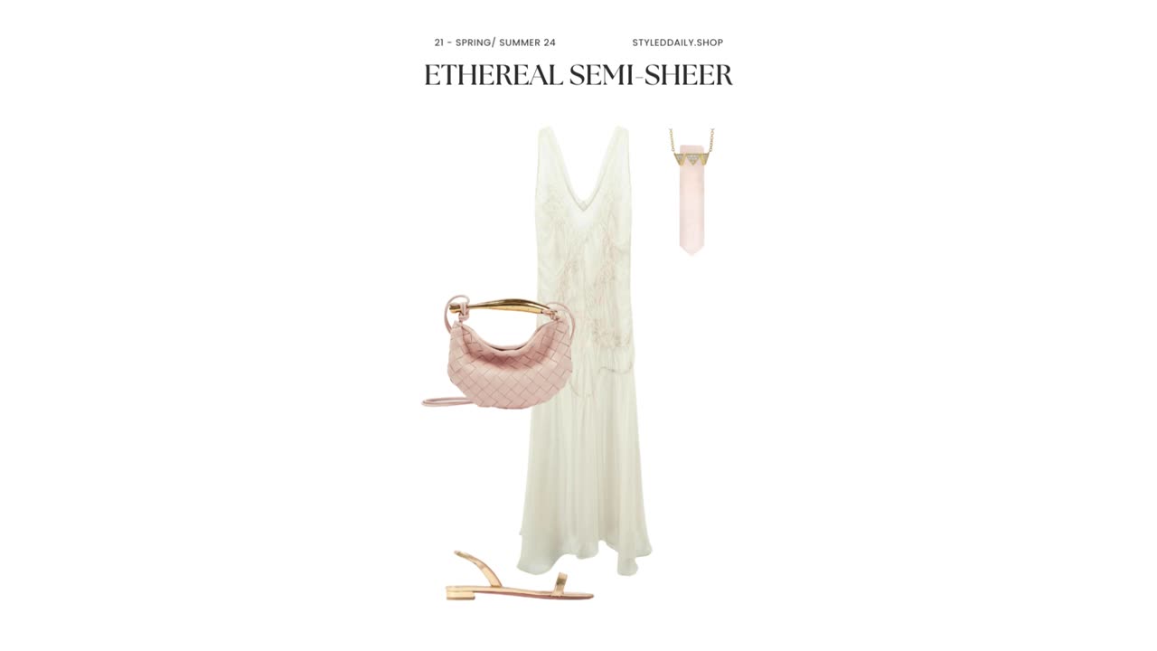 Styling an Ethereal Semi-Sheer Dress | Styled Daily