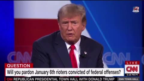 Trump CNN “I will Pardon a Large Portion of the January 6’ers