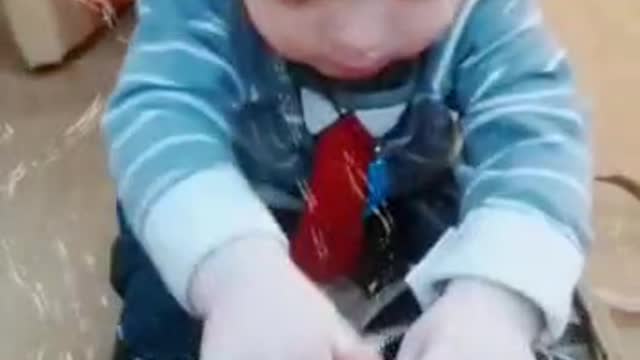 Adorable Baby playing