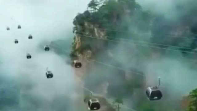 Tiamen Mountain Ropeway in China