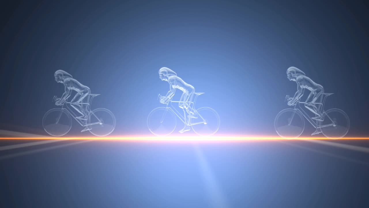 X-ray bicycling motion
