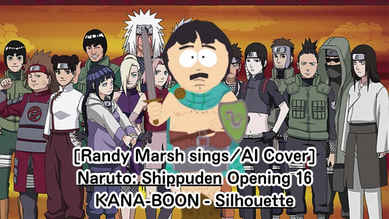 [Randy Mars sings/AI Cover] Naruto: Shippuden Opening 16 KANA-BOON - Silhouette