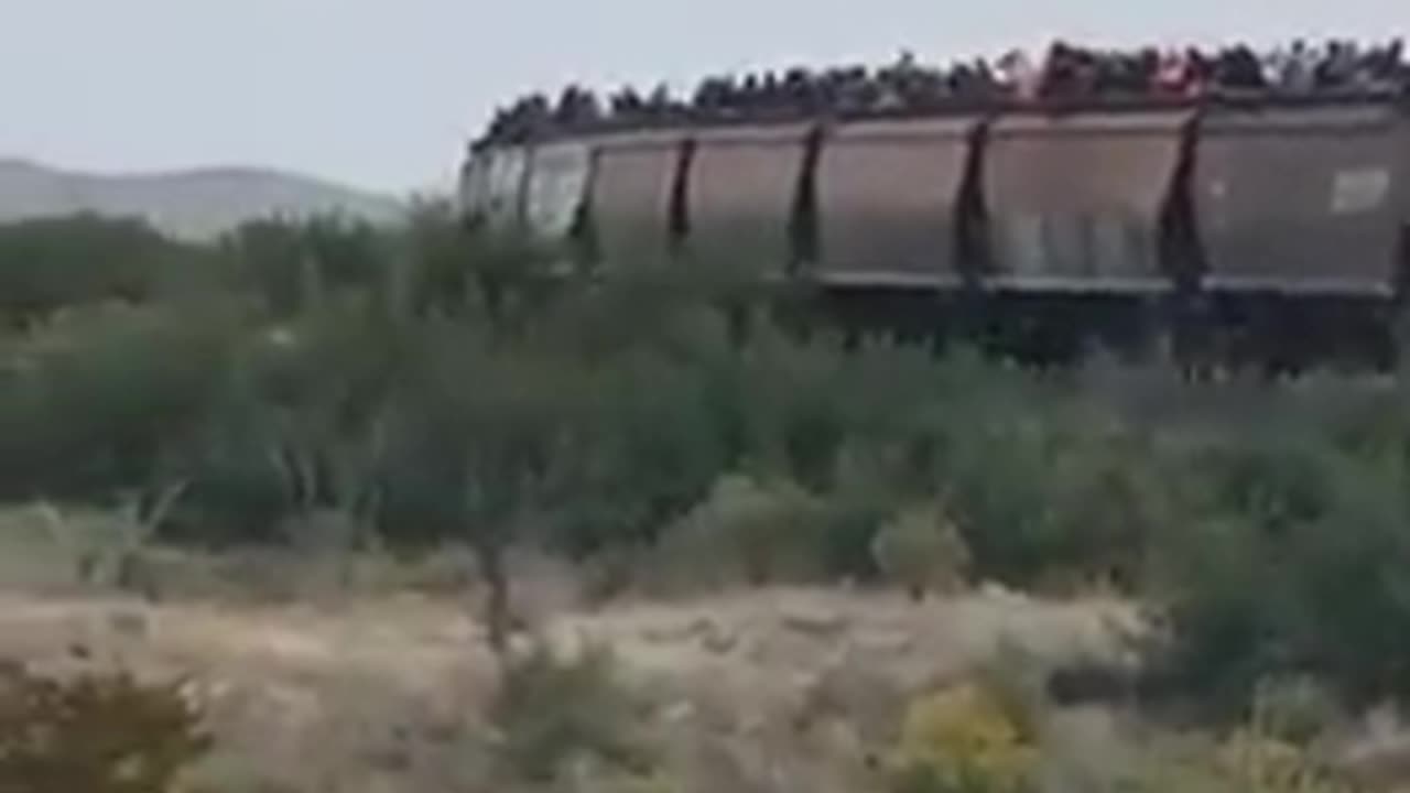 They’re sending illegals up to the United States by train.