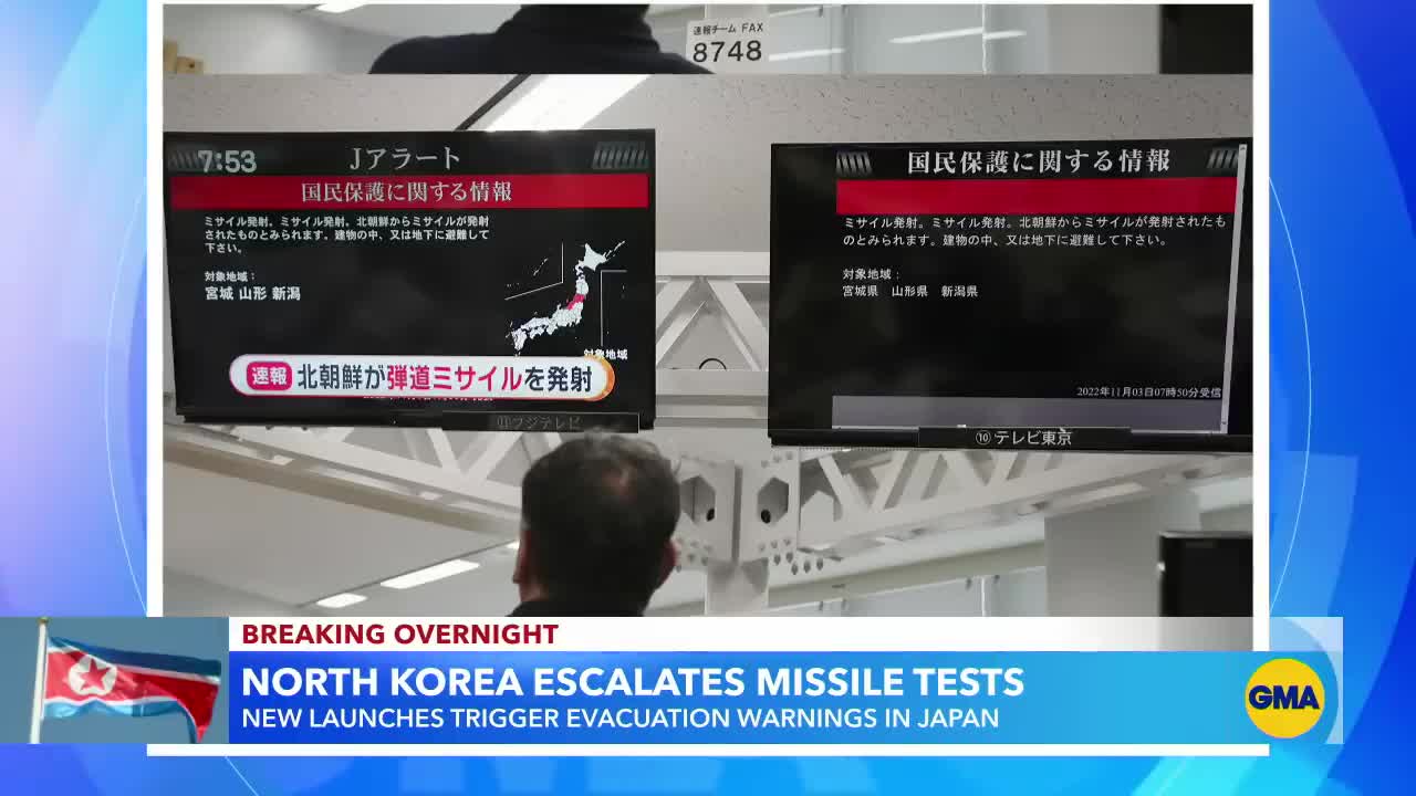 North Korean missile launches trigger evacuation warnings in Japan l GMA