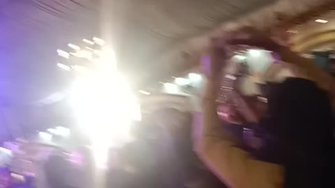 Mehndi program in marqee in night
