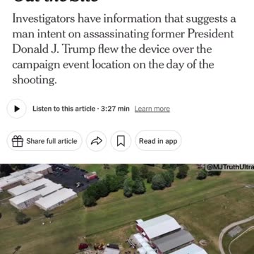 The Shooter was able to Fly a Drone over the Rally Site Hours before the Rally