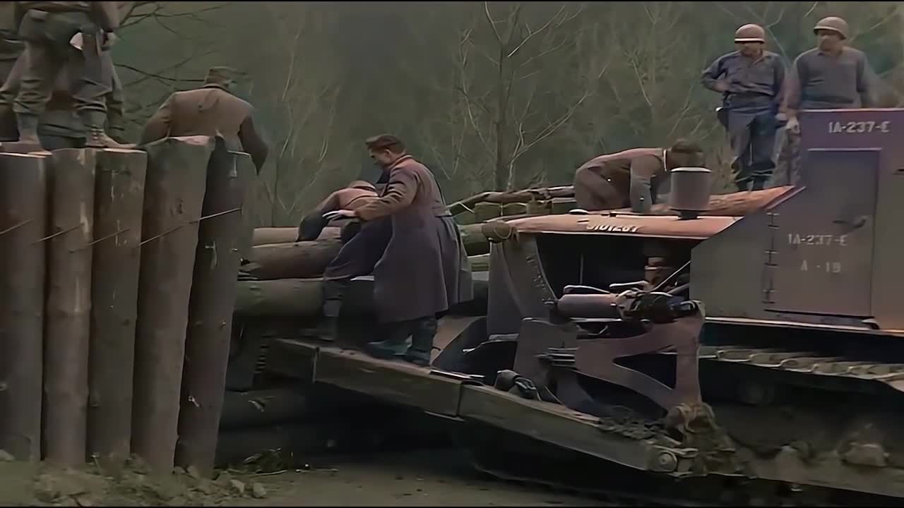 A day in Germany 1945 during World War II in color [60fps, Remastered] w/added sound