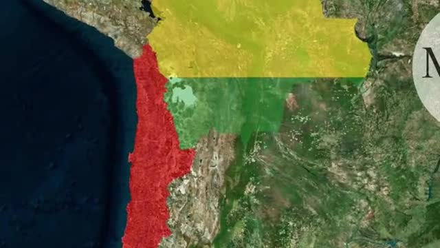 Why is Chile so long and narrow # maps # histroy # geopolitics